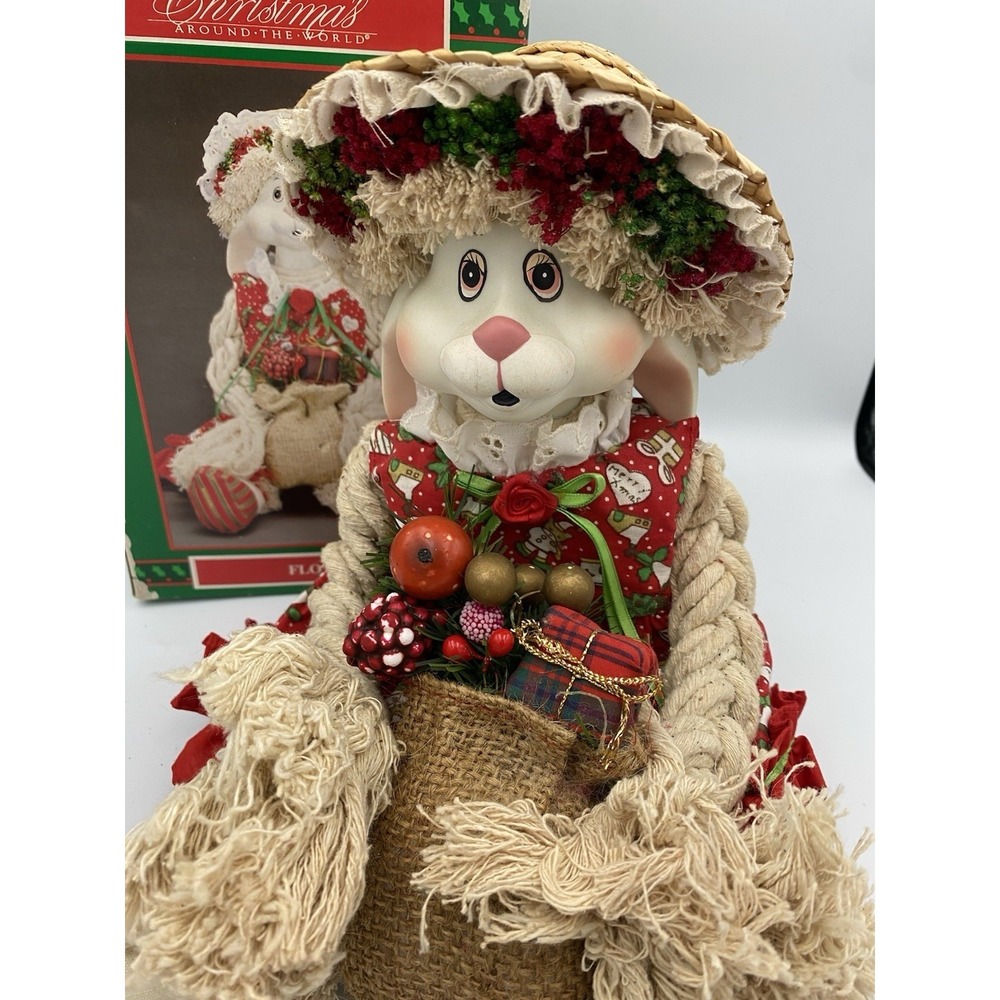 House of Lloyd Christmas around the world Flossie Bunny 541736 W/Box 1993 Look!